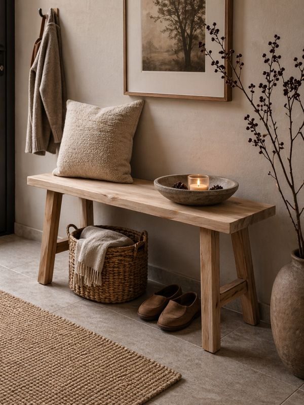 Benk i teak, 100 cm