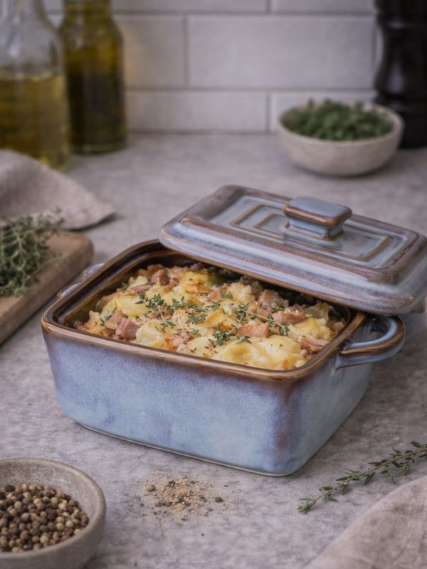 Ildfast minigryte med lokk - firkantet